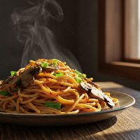 Veg. Mushroom Noodles (Half)