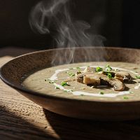 Veg. Mushroom Soup (Half)