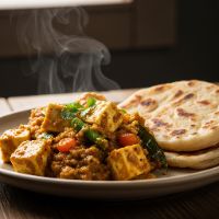Veg Paneer Gassi With Malabar Parotha