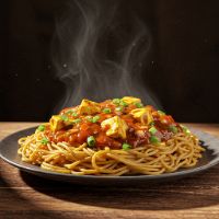 Veg. Paneer Manchurian Noodles (Half)