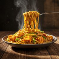 Veg. Paneer Triple Schez. Noodles (Half)