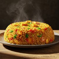 Veg. Paneer Triple Schezwan Rice (Half)
