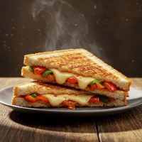 Veg. Schezwan Cheese Grilled Sandwich (3 Slice)