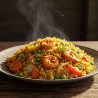 Veg. Schezwan Fried Rice (Half)