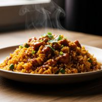 Veg Schezwan Rice With Gravy