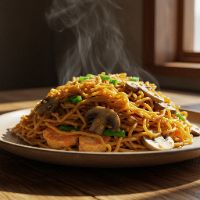 Veg. Singapore Fried Rice (Half)