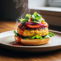 Veg Spicy Peri Peri Burger