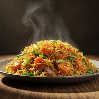 Veg. Triple Schezwan Fried Rice (Half)