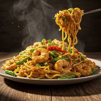 Veg. Triple Schezwan Noodles (Half)