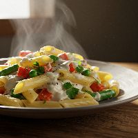 Veg White Sauce Pasta