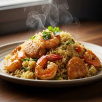 Zam Zam Pulav (Chicken+prawns)