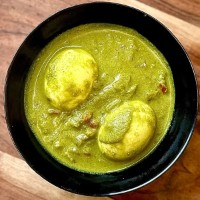 Egg Green Masala