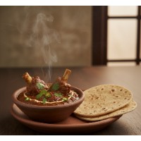 Mutton Curry + 2 Chapati or 1 Bhakari