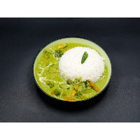 Basil Rice With Thai Curry Red / Green